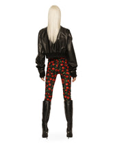 Cherry-print marquisette shaper pants - | Dolce & Gabbana