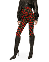 Cherry-print marquisette shaper pants - | Dolce & Gabbana