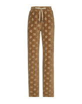 Jacquard chenille jogging pants with DG logo - | Dolce & Gabbana