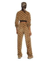 Jacquard chenille jogging pants with DG logo - | Dolce & Gabbana