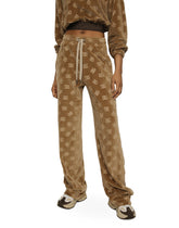 Jacquard chenille jogging pants with DG logo - | Dolce & Gabbana