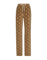 Jacquard chenille jogging pants with DG logo - | Dolce & Gabbana