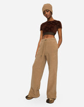 Wool jersey jogging pants - | Dolce & Gabbana
