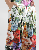 Flower bouquet-print poplin trousers - | Dolce & Gabbana