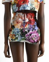 bouquet-print poplin shorts - | Dolce & Gabbana