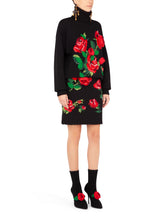 MINI SKIRT WITH ROSE EMBROIDERY - | Dolce & Gabbana