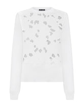 Silk sweater with openwork embroidery - | Dolce & Gabbana