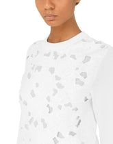 Silk sweater with openwork embroidery - | Dolce & Gabbana