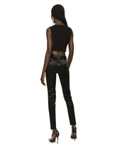 Viscose top with cut-out sides - | Dolce & Gabbana