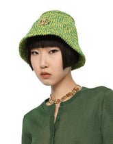 Crochet bucket hat with DG logo - | Dolce & Gabbana