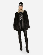 Wool sweater with intarsia and embroidery - | Dolce & Gabbana