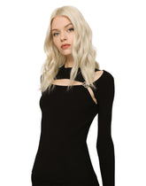 Ribbed viscose sweater with DG details - | Dolce & Gabbana