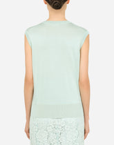 Sleeveless silk sweater - | Dolce & Gabbana