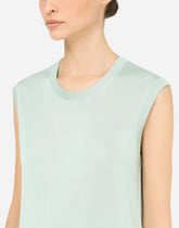Sleeveless silk sweater - | Dolce & Gabbana