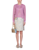 Lurex lace-stitch cardigan - | Dolce & Gabbana
