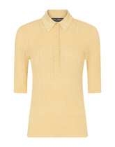 Silk lace-stitch polo shirt - | Dolce & Gabbana