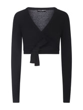 CROPPED CASHMERE WRAP CARDIGAN - | Dolce & Gabbana