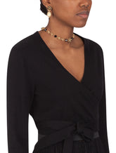 CROPPED CASHMERE WRAP CARDIGAN - | Dolce & Gabbana