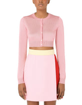 Cropped silk cardigan - | Dolce & Gabbana