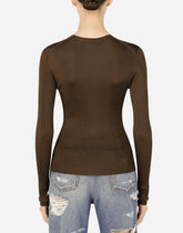 Full-fashioned viscose sweater - | Dolce & Gabbana