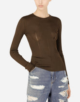 Full-fashioned viscose sweater - | Dolce & Gabbana