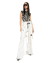 Sleeveless viscose jacquard sweater with zebra design - | Dolce & Gabbana