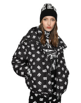 Cashmere hat with all-over DG logo - | Dolce & Gabbana