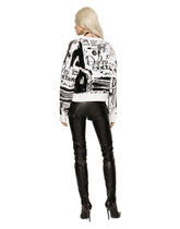 Virgin wool sweater with flocked DG logo - | Dolce & Gabbana