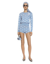 Wool and silk jacquard sweater with tonal DG logo - | Dolce & Gabbana