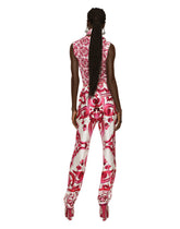 Sleeveless silk top with Majolica print - | Dolce & Gabbana