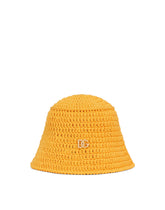Crochet hat with DG logo - | Dolce & Gabbana