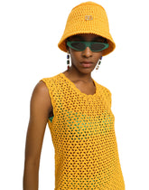 Crochet hat with DG logo - | Dolce & Gabbana