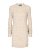 Llama wool round-neck dress - | Dolce & Gabbana