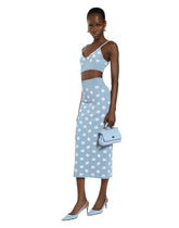 Viscose pencil skirt with jacquard DG logo - | Dolce & Gabbana