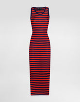 Ribbedbed viscose tank top dress - | Dolce & Gabbana