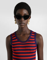 Ribbedbed viscose tank top dress - | Dolce & Gabbana