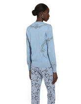 Cashmere and silk cardigan with lace inlay - | Dolce & Gabbana