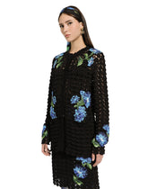 Crochet cardigan with bluebell embroidery - | Dolce & Gabbana
