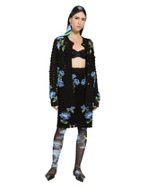 Crochet cardigan with bluebell embroidery - | Dolce & Gabbana
