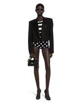 Wool sweater in inlaid stripes - | Dolce & Gabbana