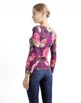 Rose-print silk sweater - | Dolce & Gabbana