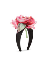 Silk headband with flower - | Dolce & Gabbana