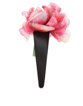 Silk headband with flower - | Dolce & Gabbana