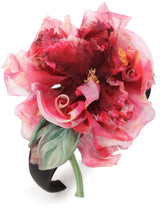 Silk headband with flower - | Dolce & Gabbana