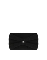 Jersey headband with DG logo - | Dolce & Gabbana