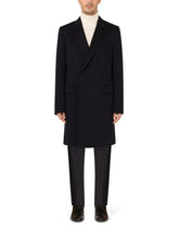 Double-breasted cashmere and wool coat - | Dolce & Gabbana