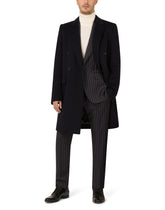 Double-breasted cashmere and wool coat - | Dolce & Gabbana
