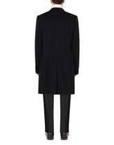 Double-breasted cashmere and wool coat - | Dolce & Gabbana