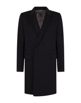 Double-breasted cashmere and wool coat - | Dolce & Gabbana