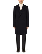 Double-breasted cashmere and wool coat - | Dolce & Gabbana